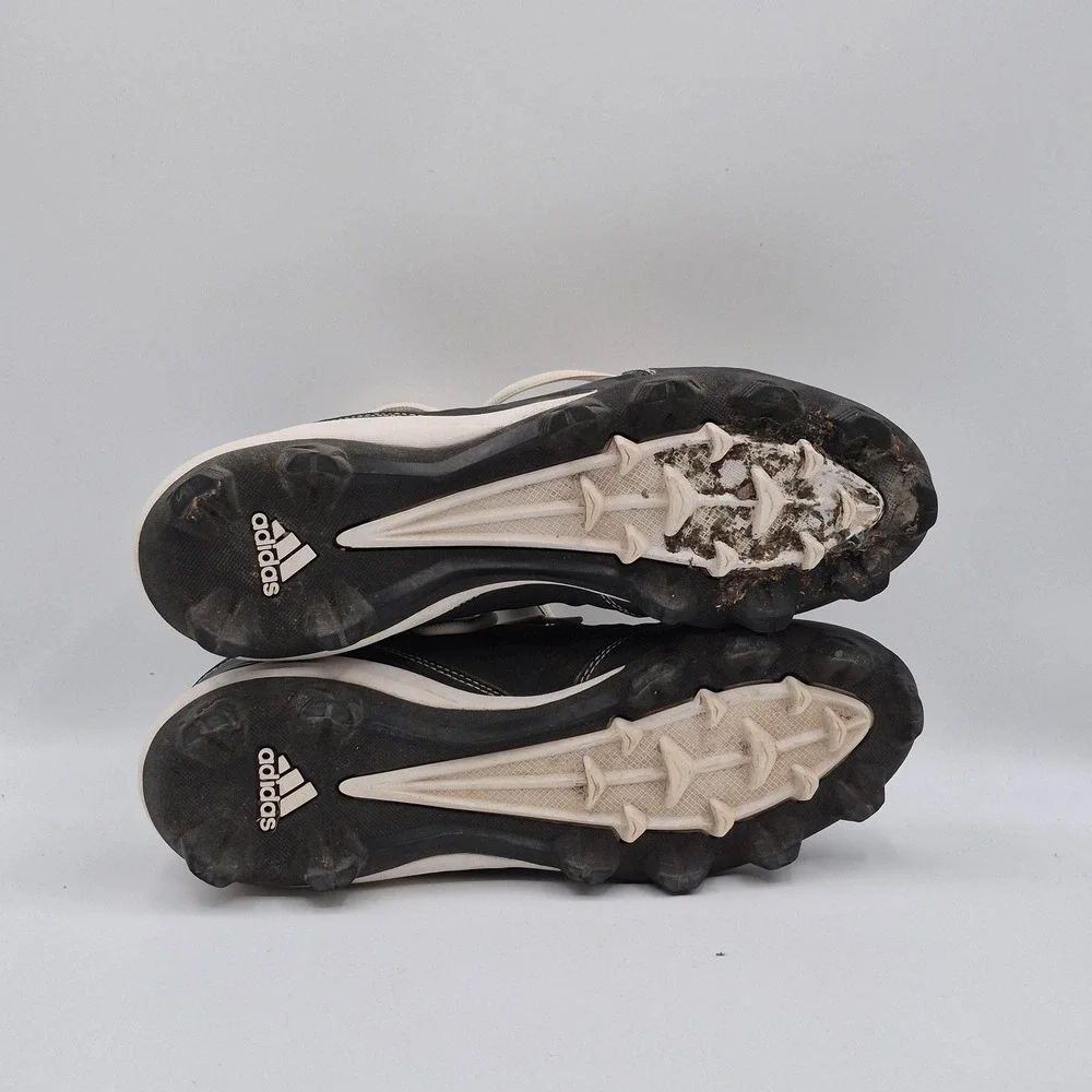 Adidas Baseball Cleats Shoes Mens Size 9 Black Low Top Molded Spikes‎ G67489